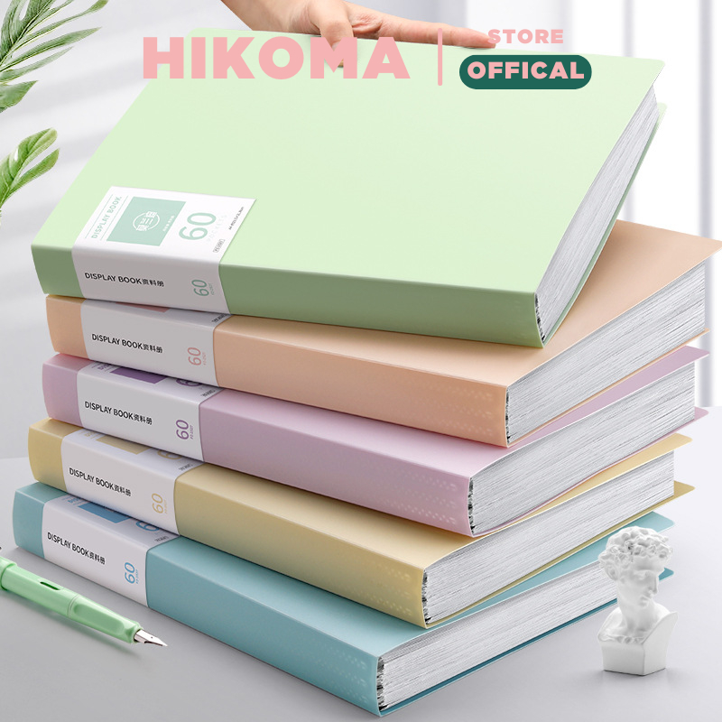 File lá A4 đựng tài liệu nhiều ngăn bìa đựng tài liệu 30 lá 60 lá chất liệu PP cao cấp