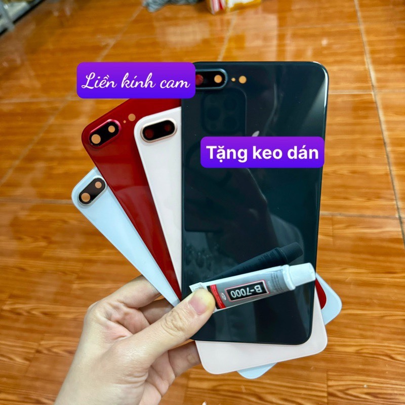 Kính lưng tương thích cho ip 8Pl có tặng kèm keo dán