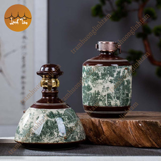 Bình đựng rượu bình rượu quà tặng gốm sứ cao cấp để bàn chum rượu decor trang trí nhà cửa