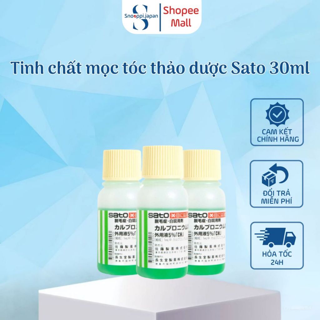 Tinh chất mọc tóc thảo dược Sato Nhật bản - 30ml