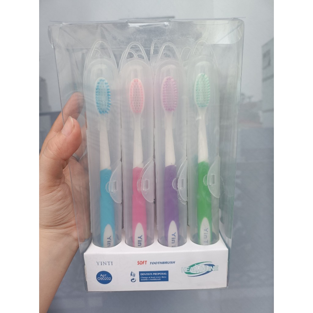 Set 12 Cây Bàn Chải Đánh Răng Sợi Mảnh Cao Cấp