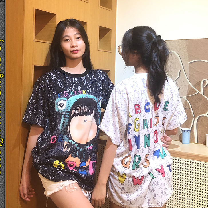 Áo Phông bảng Chữ Cái ABCD