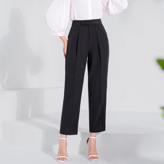 Quần Vải Nữ Dáng Baggy LAMER Ống Côn Túi Vát Công Sở Thanh Lịch L64K22Q017