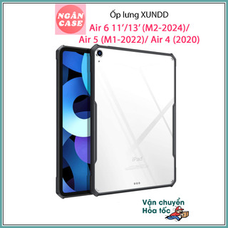 Ốp lưng XUNDD iPad Air 6 11/ 13 inch (M2-2024)/ Air 5 (M1-2022)/ Air 4 (2020) 10.9', Mặt lưng trong, viền TPU, Chống sốc