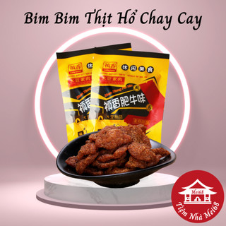 Bim Bim Thịt Hổ Chay Cay Gói Vàng - Thịt Hổ Cay Gói To 45g Siêu Ngon - tiemnhamei68