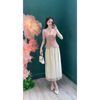 Áo nữ kiểu Cổ Vest Cách Tân thời trang công sở thiết kế thanh lịch