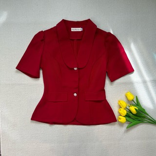 Áo nữ kiểu Cổ Vest Cách Tân thời trang công sở thiết kế thanh lịch