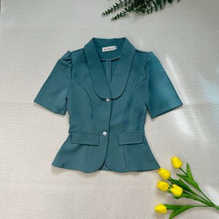 Áo nữ kiểu Cổ Vest Cách Tân thời trang công sở thiết kế thanh lịch