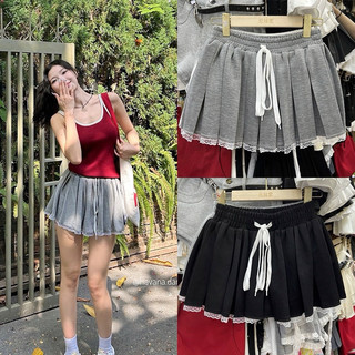 Nabiii- chân váy nỉ xếp ly xoè y2k lưng chun
