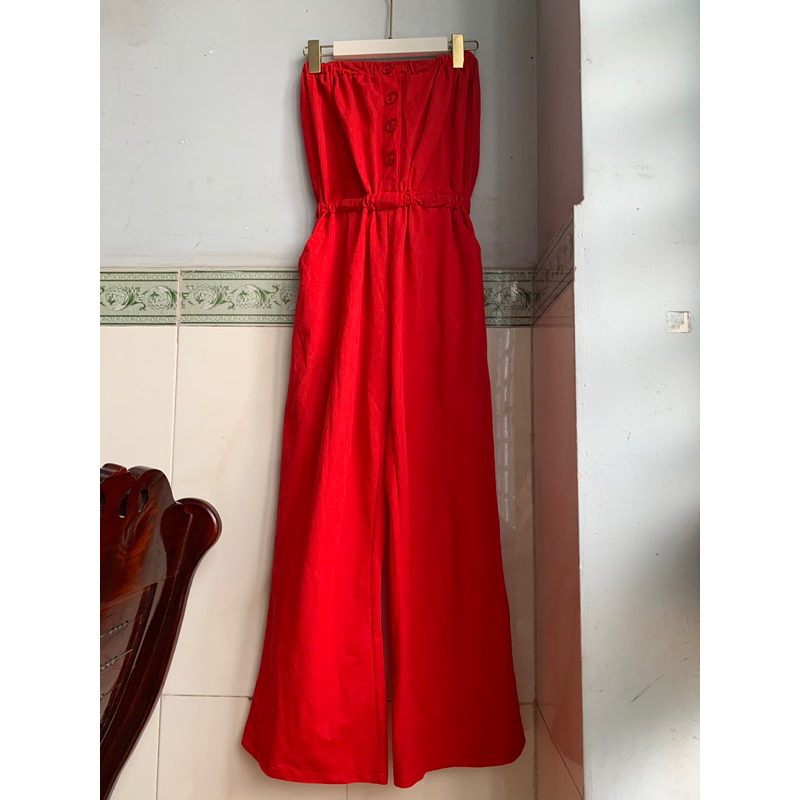pass jumpsuit ống cúp ngực 2hand