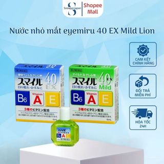 Nước nhỏ mắt eyemiru 40 ex mild lion nhật bản 15ml