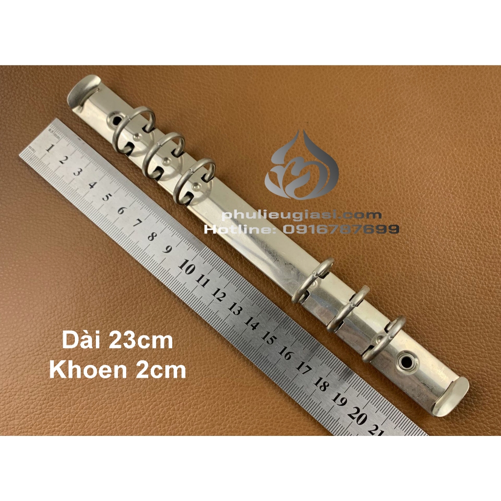 KHÓA CÒNG BÌA SỔ 6 KHOEN (DÀI 23 CM, KHOEN 2CM)