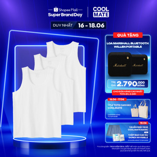  Combo Pack 3 Áo ba lỗ Coolmate Basics - Thương hiệu Coolmate 