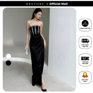 Đầm body cúp ngực dự tiệc kết đá xẻ tà tôn dáng bbstore's -d3122