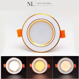 Đèn Led Âm Trần 7W, Đèn Mắt Trâu 7w Trang Trí Trần Thạch Cao Phòng Khách, Phòng Ngủ