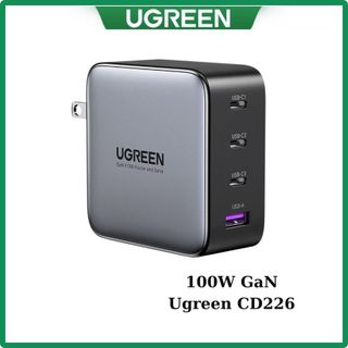 Củ sạc nhanh 100w gan 4 cổng ugreen 40747 40737 cd226