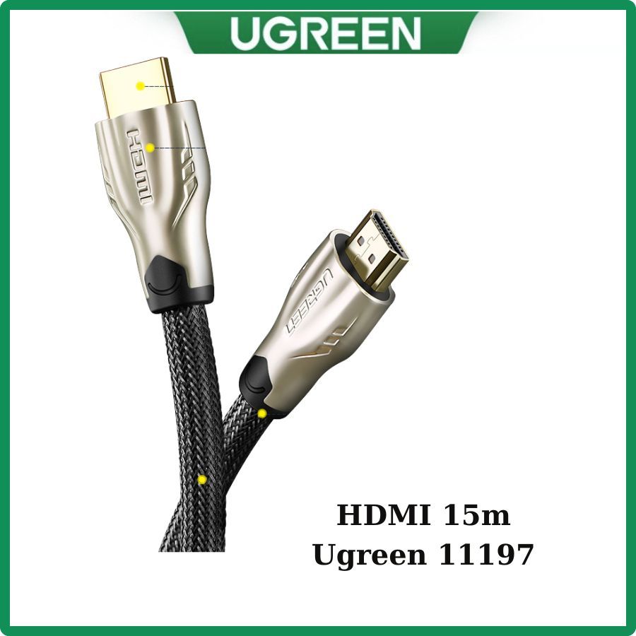 Cáp HDMI 15M bọc lưới chống nhiễu 4Kx2K Ugreen 11197