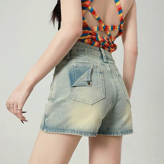 Quần short jeans nữ , quần đùi nữ phối chân váy giả quần cực kỳ cool hot trend l00029