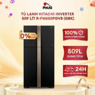 R-FW650PGV8 - Tủ lạnh Hitachi Inverter 509 lít R-FW650PGV8 (GBK) - HÀNG CHÍNH HÃNG - [MIỄN PHÍ GIAO LẮP]