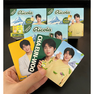 (Có sẵn+Order free công) Cha Eunwoo x Ricola kẹo ngậm thảo mộc