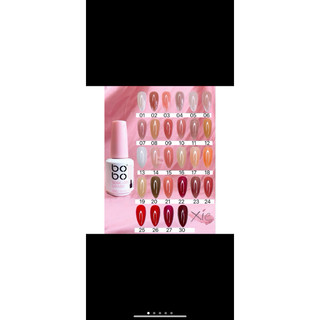 Sơn gel thạch Bobo chính hãng chất đậm đặc, bám móng, lên màu chuẩn 15ml 💗🎀