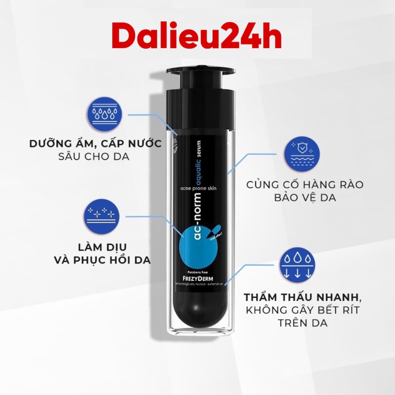 Frezyderm Ac-Norm Aquatic Serum 50ml - Serum cấ nước cho da dầu mụn - Dalieu24h