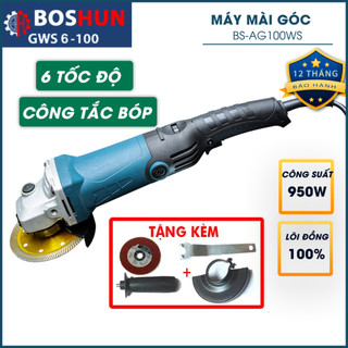 [Lõi Đồng 100%] Máy Mài, Máy Cắt Điện Cầm Tay BOSHUN BS-G100WS - Công Suất 750W - Bảo Hành 12 tháng