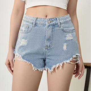 Quần short nữ , quần đùi jeans nữ rách tua rua sexy rách phong cách bụi phố l00012