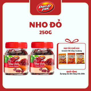 Nho đỏ tự nhiên nhập khẩu lành mạnh 250g Dan D Pak