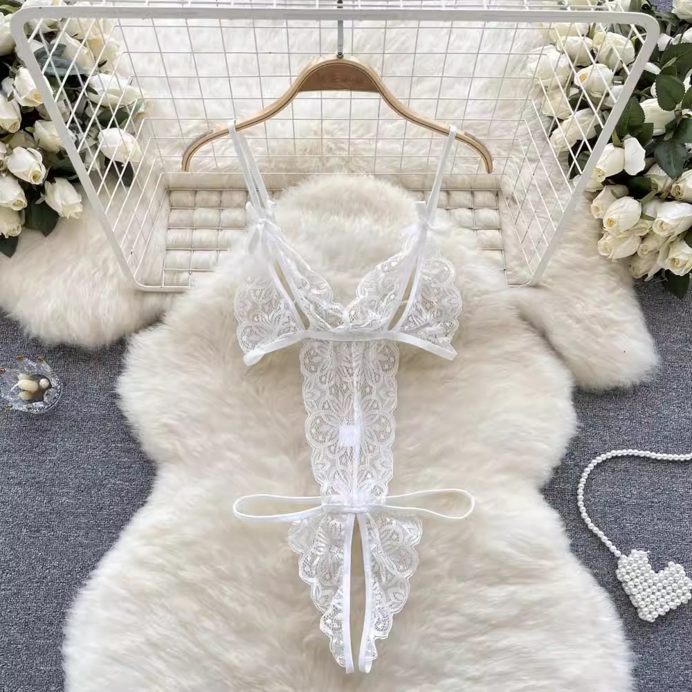 Đồ Ngủ Bodysuit Ren Sexy Xuyên Thấu Hở Đáy, Đồ Lót Liền Thân Gợi Cảm Sexy Quyến Rũ - LALA HONEY | BigBuy360 - bigbuy360.vn