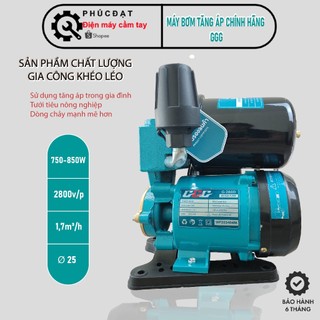 Máy bơm nước tăng áp ggg, công suất cao 750-850w, công suất lớncho hiệu quả làm việc cao, mạnh mẽ 1,7 m³/h