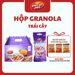 Hộp hạt ngũ cốc Granola Trái cây 40g x 30 túi Dan D Pak