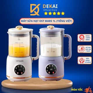  Máy Làm Sữa Hạt OSTMARS Thủy Tinh 1L Máy Nấu Sữa Hạt Đa Năng Máy Xay Sữa Hạt Tiện Lợi Dễ Sử Dụng  - DEKAI 