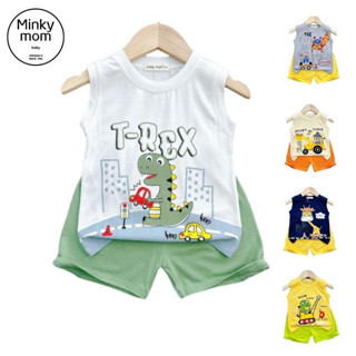 Bộ ba lỗ thun lạnh Minky Mom cho bé 7- 28 kg BL-IN78