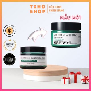 Mẫu Mới Kem Dưỡng Da Hỗ Trợ Giảm Mụn Some By Mi AHA-BHA-PHA 30 Days Miracle Cream 60g