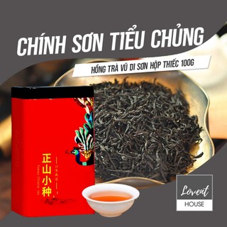  Hồng Trà Chính Sơn Tiểu Chủng Vũ Di Hộp thiếc Khổng Tước 80g mùi trái chín ngọt thơm - Lovent House 