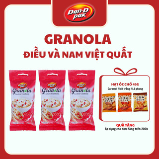 Hạt ngũ cốc Granola Điều và Nam Việt Quất bổ sung dinh dưỡng bữa sáng 40g Dan D Pak