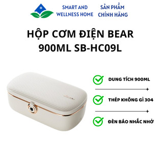 Hộp Cơm Điện Bear 900ML SB-HC09L - Bảo hành 18 tháng