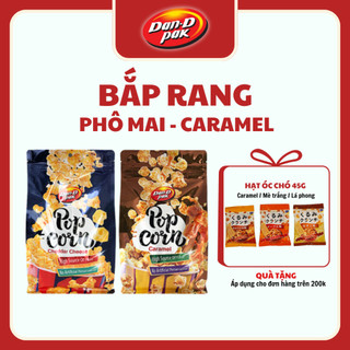 Bắp rang vị phô mai, caramel ăn vặt, giàu chất xơ giúp giảm mức cholesterol trong cơ thể 170g Dan D Pak