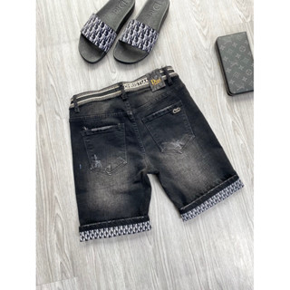  SIÊU HOT  Quần Jeasn Nam - Quần short bò dsq icon xanh tag xích logo thêu túi mông new