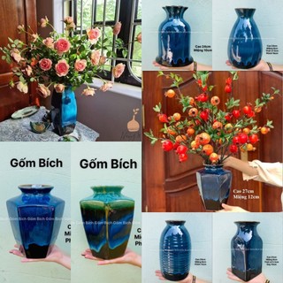 Bình Hoa Lọ Hoa Men Hỏa Biến Nhiều Mẫu - Gốm Sứ Bát Tràng - Trang Trí Nội Thất - Decor Văn phòng