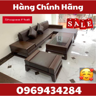 Bàn ghế L chân choãi gỗ sồi Nga A7