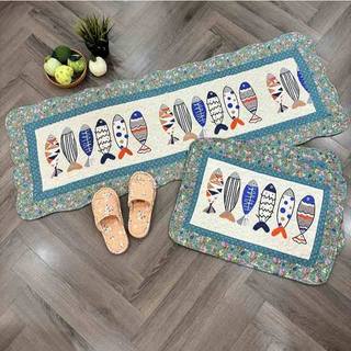 Set 3 Thảm cotton thích hợp trải sàn, trải ghế oto, trải sofa