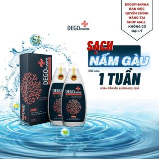 Combo 2 Dầu Gội Đầu DEGO PHARMA 80ml Dứt Điểm Gàu Ngứa Nấm Da Đầu & Viêm Da Tiết Bã