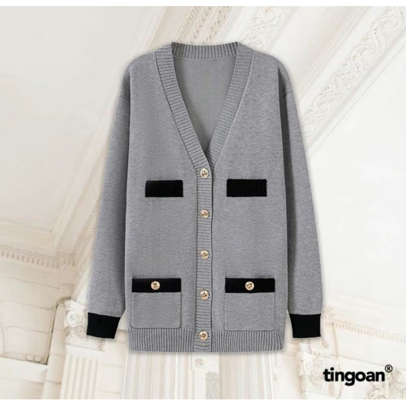 Cdg tingoan new tag( đen - trắng- xám)