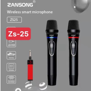 Micro không dây đa năng cao cấp zansong zs25 - micro đa năng giá rẻ dành cho loa kéo, amply