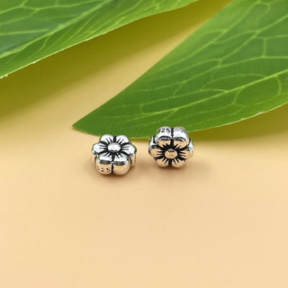 Charm nối hoa đào 6 cánh bạc thái s925 - charm bạc 925 - mã ca1375