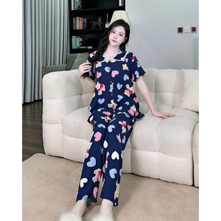 Đồ bộ bầu và sau sinh mềm mịn quần dài áo cộc
