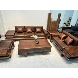SOPHA GỖ ĐẸP GIÁ RẺ 2 băng chân cánh tiên gỗ sồi Nga