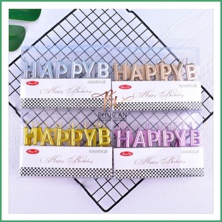 Nến nhũ HPBD cắm banh sinh nhật màu đẹp